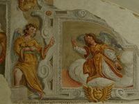 Arcangelo Gabriele: particolare del dipinto murale